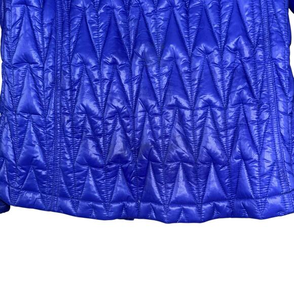 Skea Ltd Cobalt Blue Goose Down Packable Puffer Jacket Womens 12 Winter Ski Coat - Picture 12 of 13